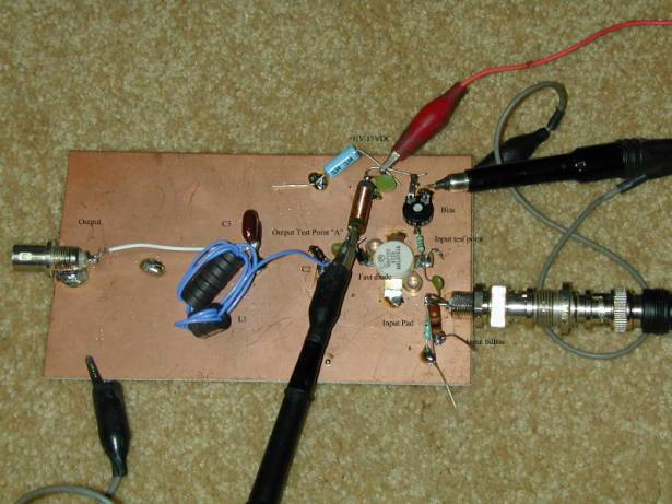 Breadboard amplifier test circuit