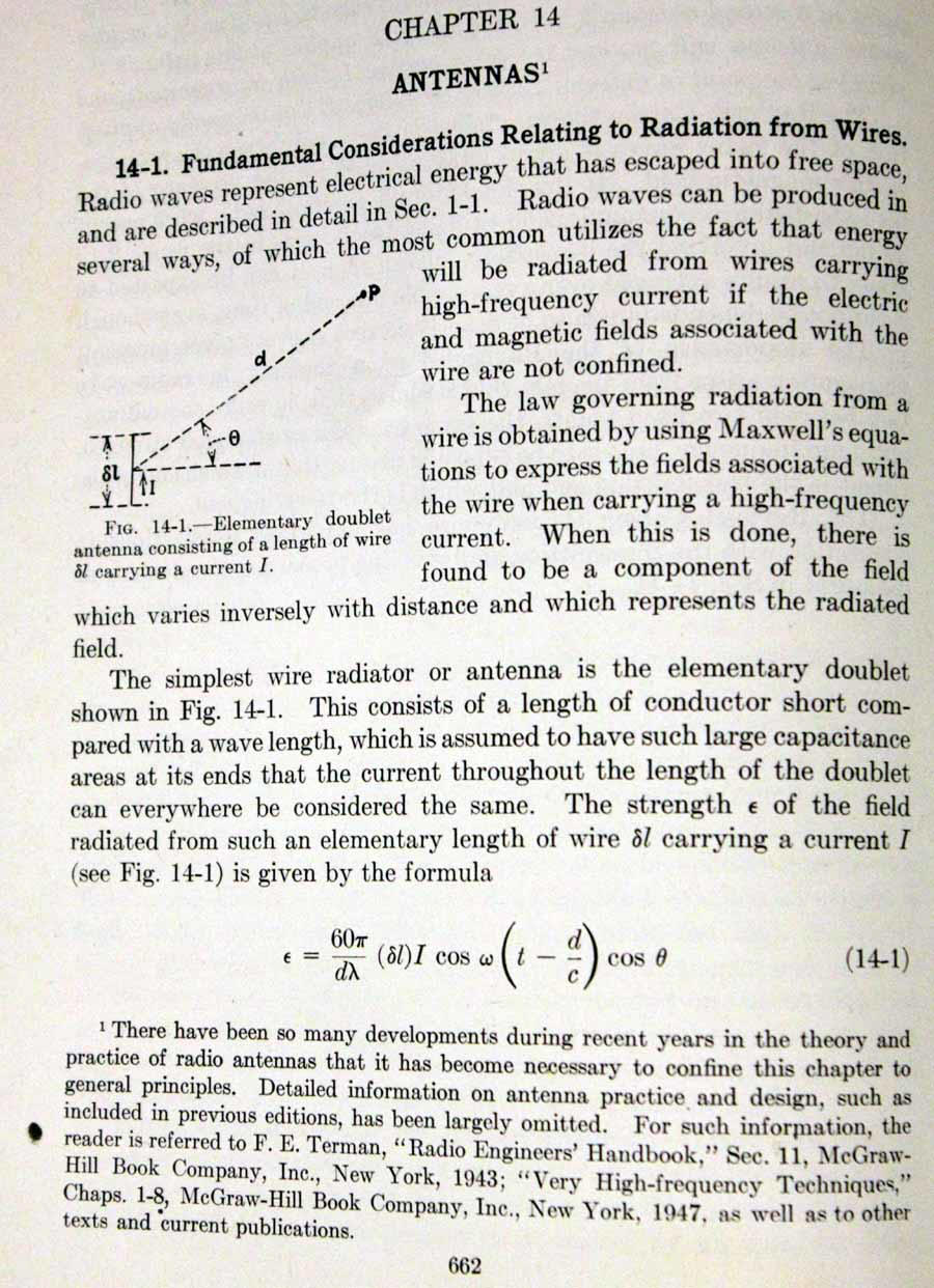 radiation and fields Terman and Maxwell