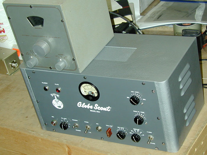 Globe Escoteiro 65A e Heathkit VF1 VFO