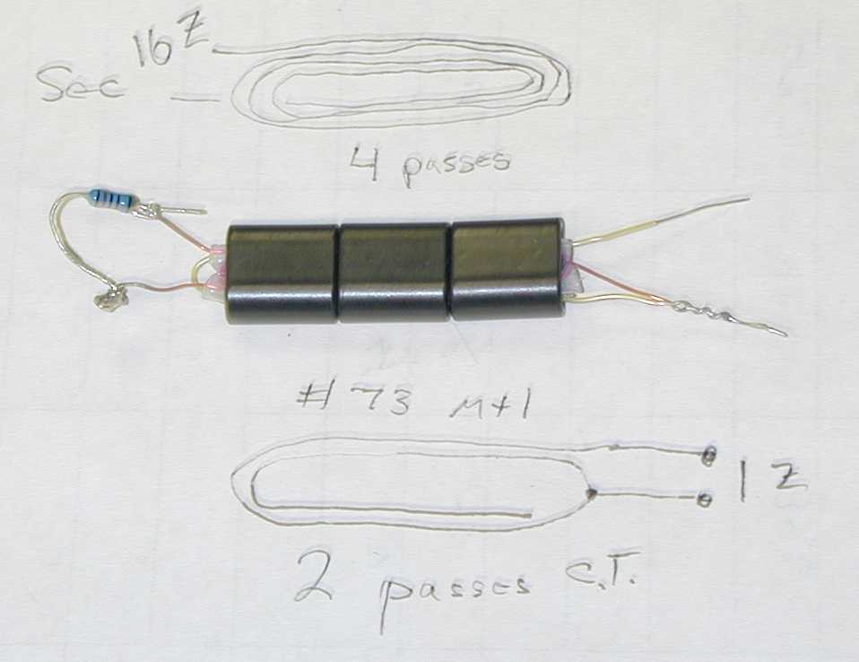 Matching transformer elongated loop and log echelon beverage