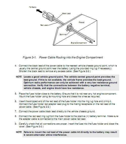 mobile radio grounding