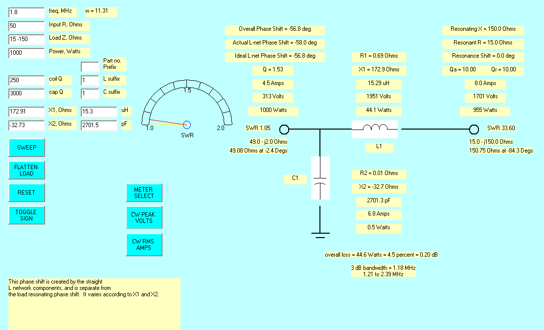 1.8 MHz L network