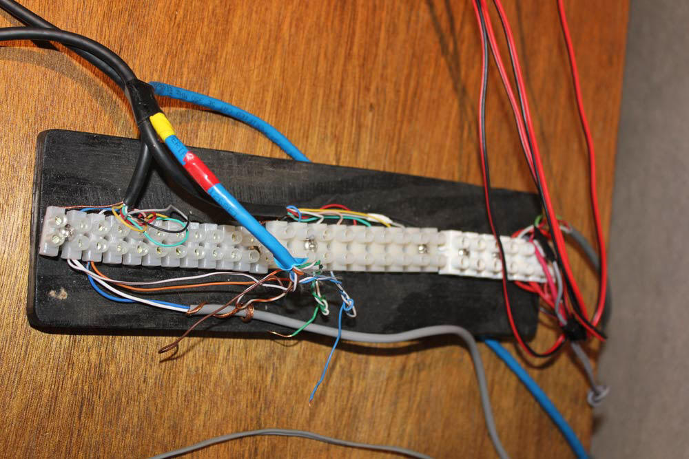 portable wiring block for antenna control functions