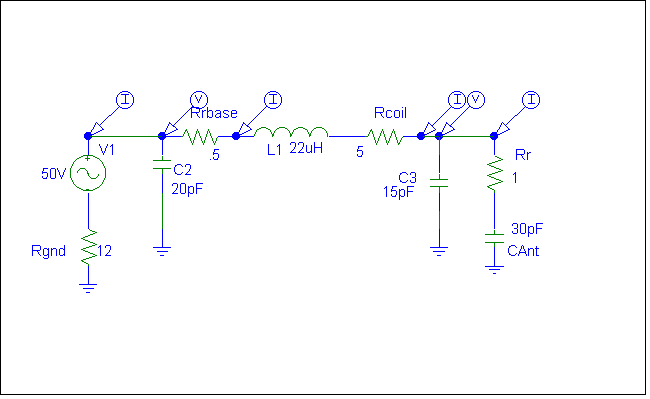 loading coil lumped model