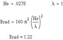 Small antennas and radiation resistance
