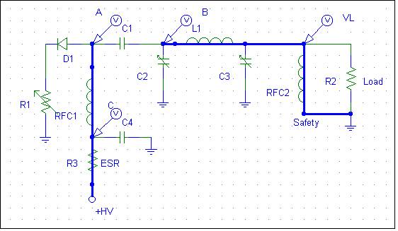 Charging path for amplifier blocking capacitor