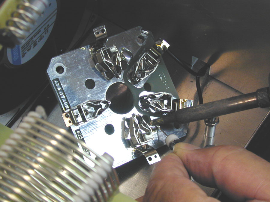 Heat to solder