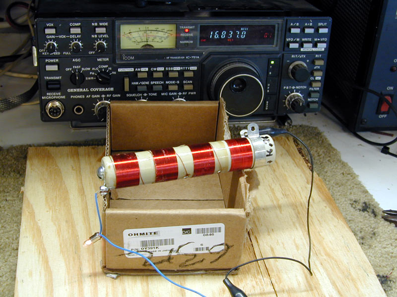 RF plate choke series resonance test