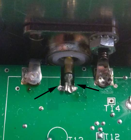 Defective circuit board MFJ259