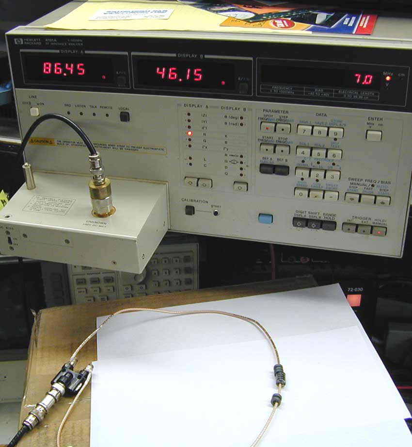 string of beads balun impedance