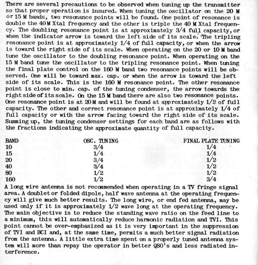 Tuning Instructions Globe Scout