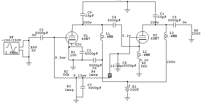 spice model EF Johnson T/R switch