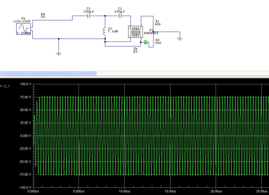 balun tuner input heating saturation core