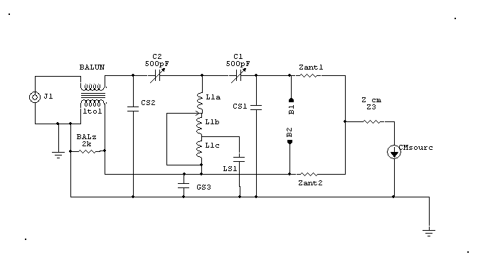 T tuner balun on input